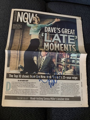 David letterman signed - david,