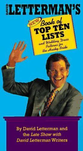 David letterman book - david, top